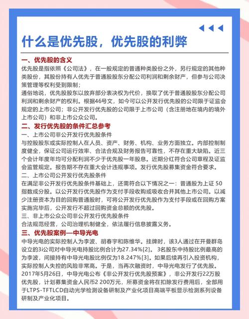 深入解析优先股制度:特点、收益与决策参与度全知道(图2) 深入解析优先股制度:特点、收益与决策参与度全知道(图2)
