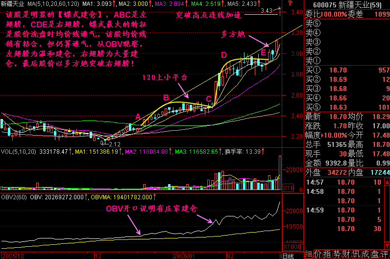 大道至简抓重点勿面面俱到,蝶式建仓图形有何特征?(图3) 大道至简抓重点勿面面俱到,蝶式建仓图形有何特征?(图3)