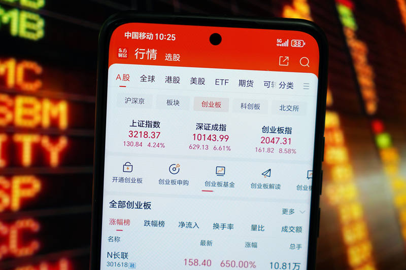 9月30日上午股市大涨沪指攀上3200点，A股迎高光时刻