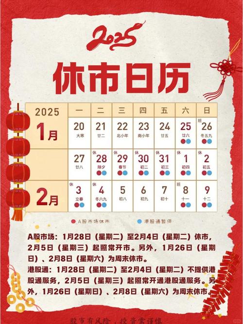 2022年股市春节休市时间表公布,假期安排请查收(图2) 2022年股市春节休市时间表公布,假期安排请查收(图2)